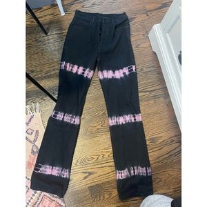 Reformation Cynthia Straight Tie Dye Jeans. Size 27.